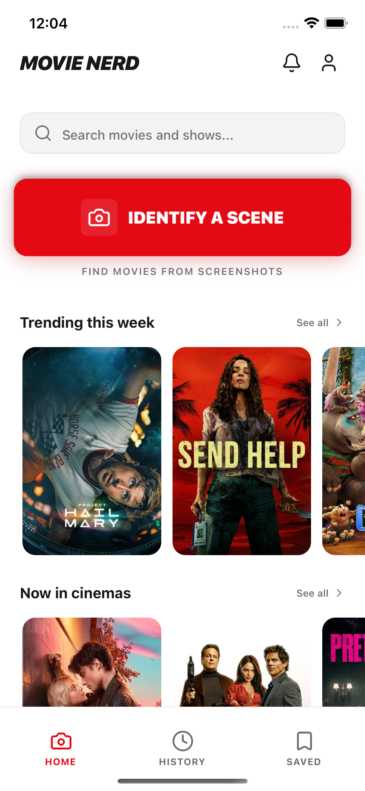 Movie Nerd app screenshot